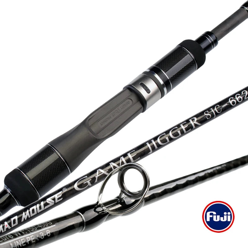 MADMOUSE Japan Fuji Parts Slow Jigging Fishing Rod 1.98M PE 3-6